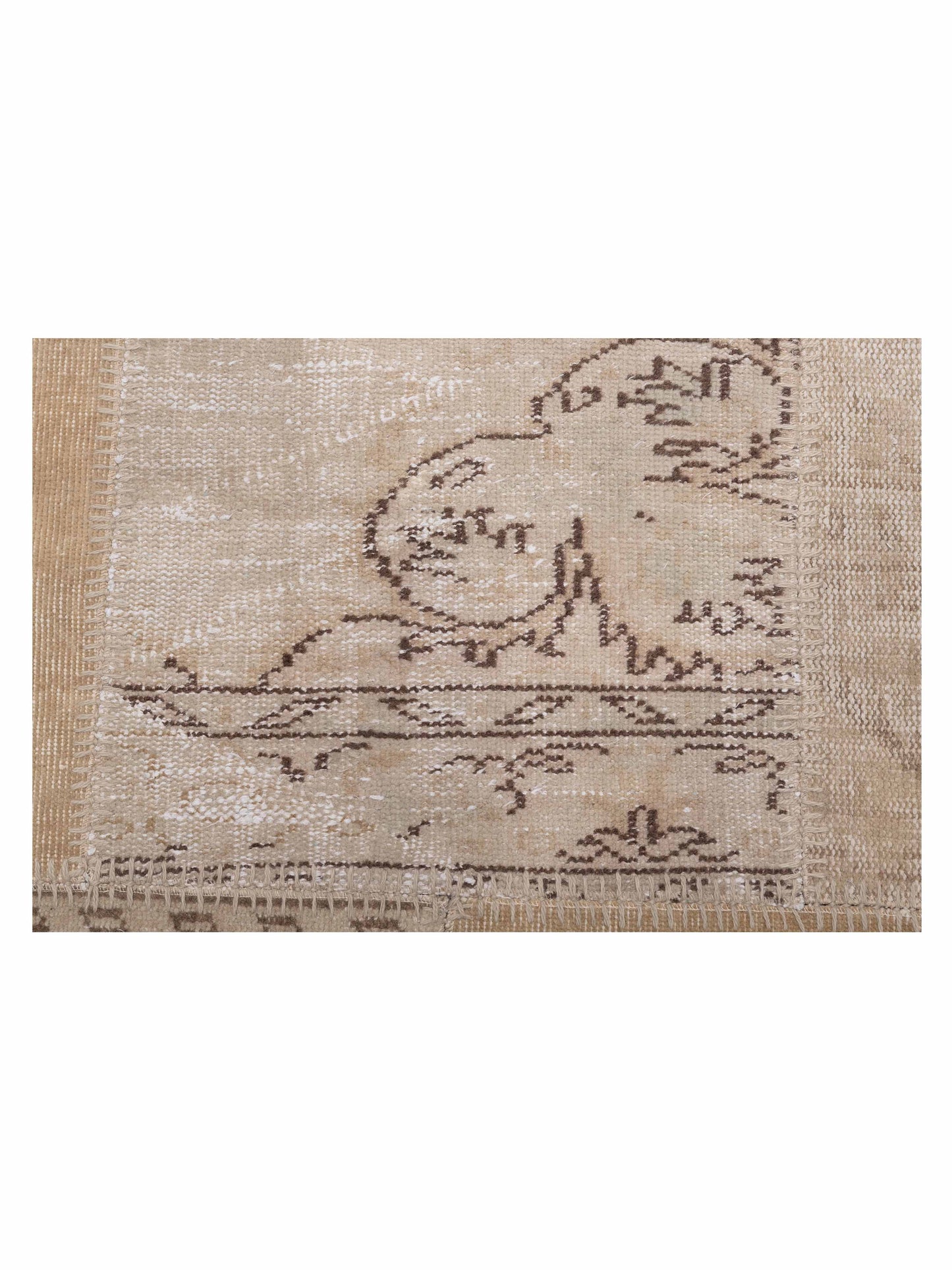 Patchwork Natural 8.3x9.10 Hand Knotted Rug