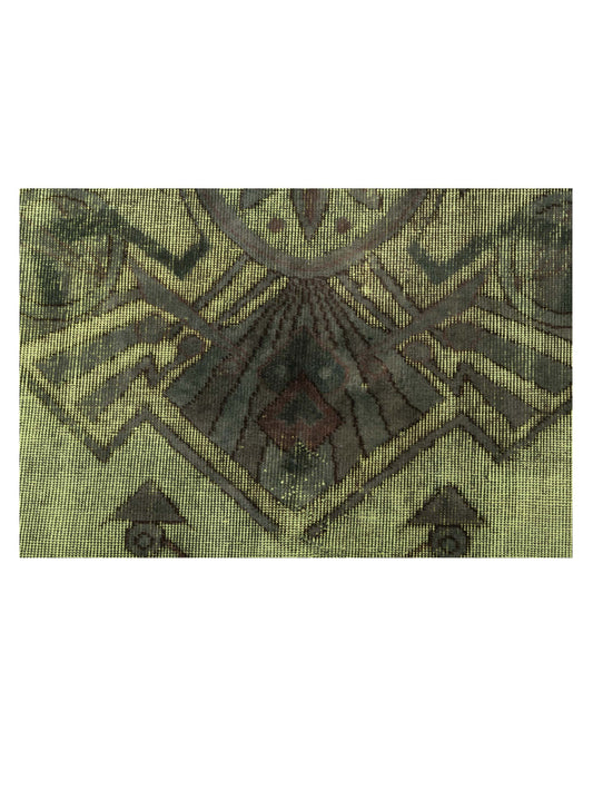 Vintage Green 8.2x11.4 Hand Knotted Rug