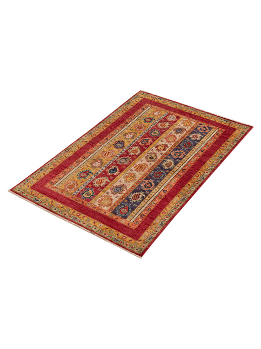 Shalanta Multi 3.11x5.10 Hand Knotted Rug