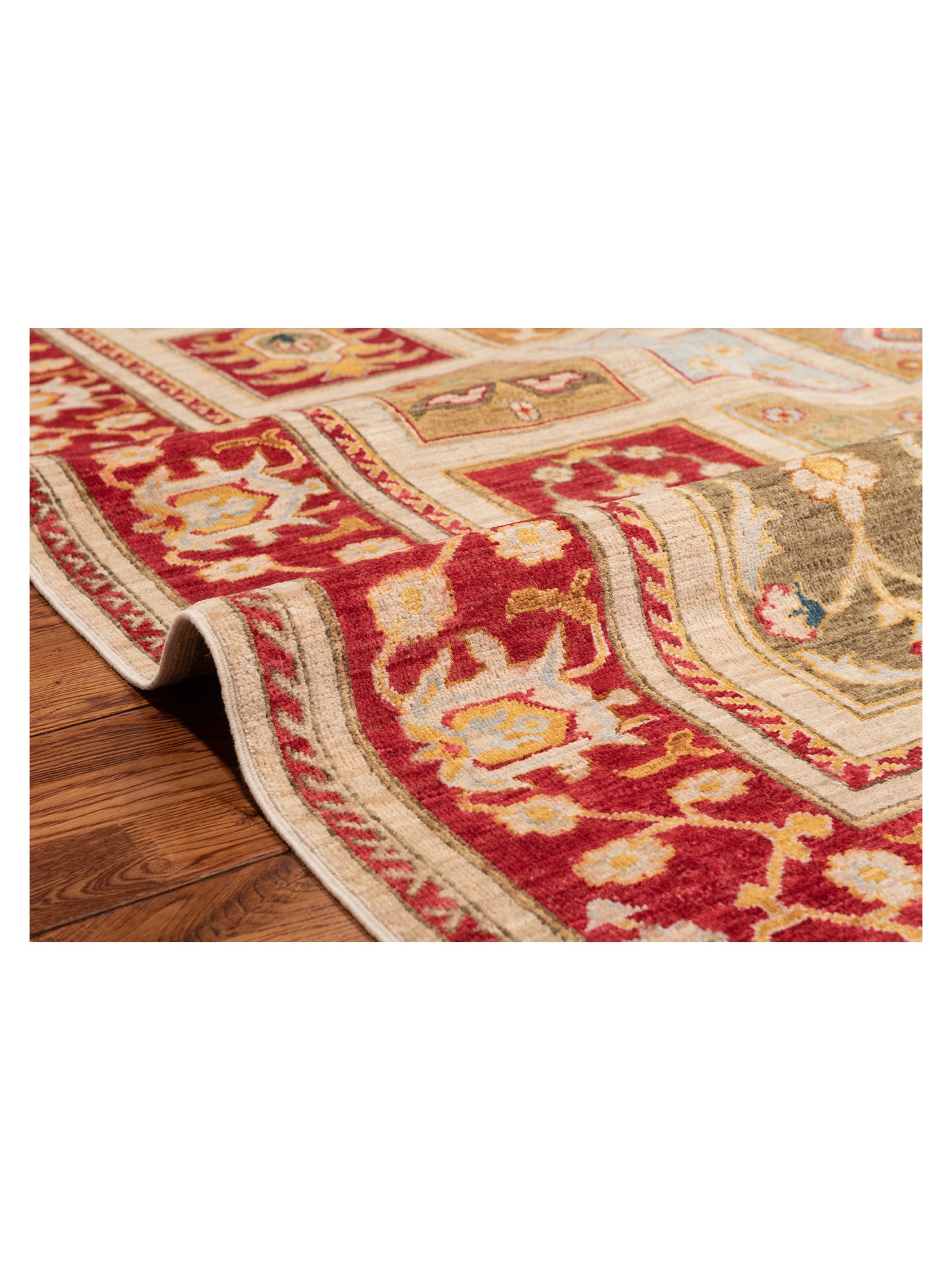 Sabira Multi 6.6x9.6 Hand Knotted Rug