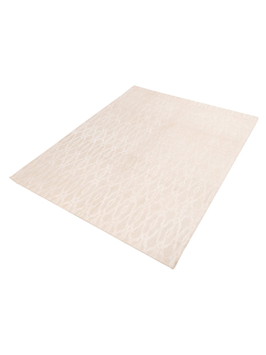 Tibarra Ivory Ivory 8x10 Hand Knotted Rug