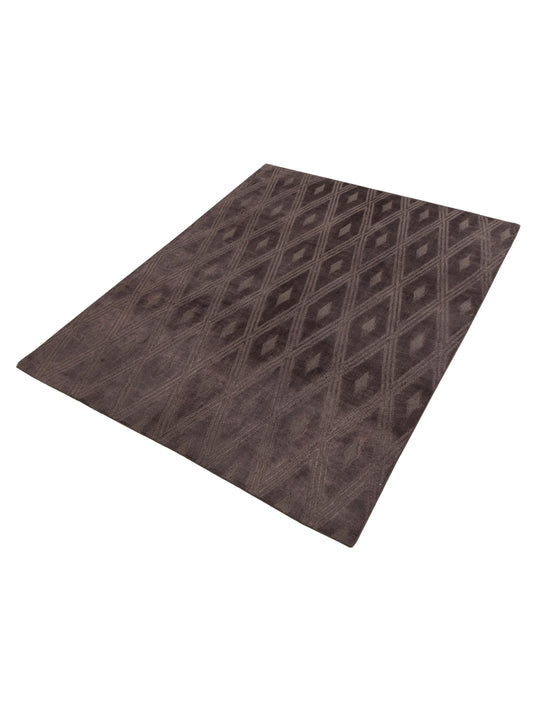 Tibarra Charcoal 8x10 Hand Knotted Rug
