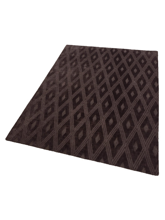 Tibarra Brown 9x12 Hand Knotted Rug