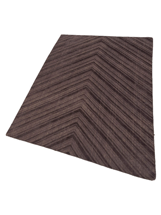 Tibarra Brown 6x9 Hand Knotted Rug