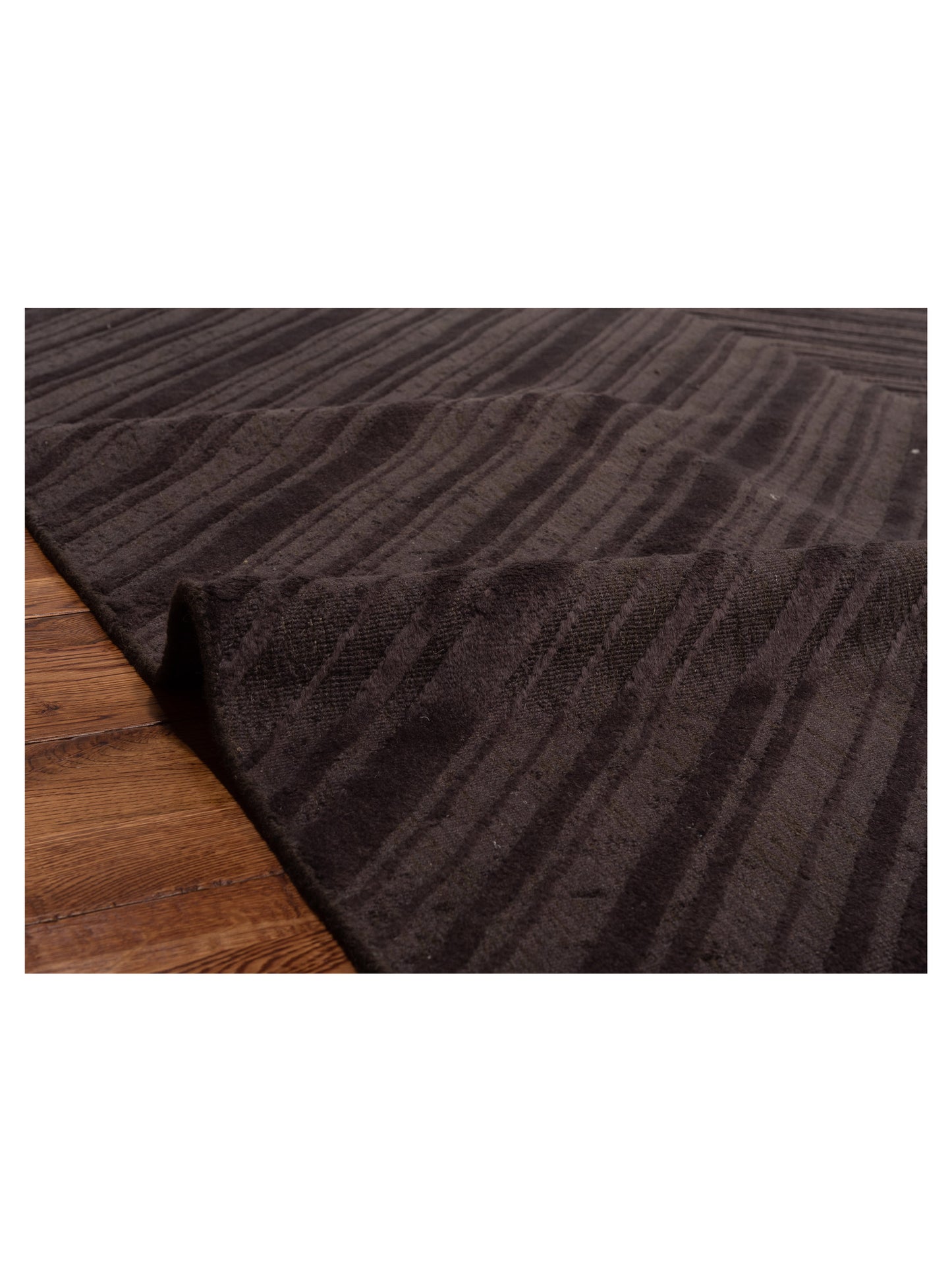 Tibarra Dark Brown 8x10 Hand Knotted Rug