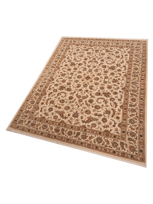 Artalya Ivory Ivory 9x12 Hand Knotted Rug