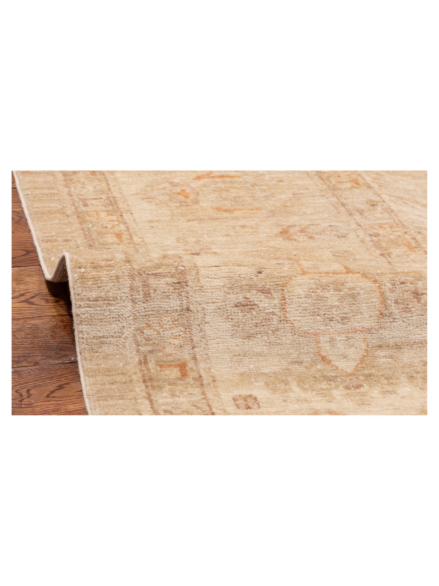 Sabira Beige Ivory 8.1x9.6 Hand Knotted Rug