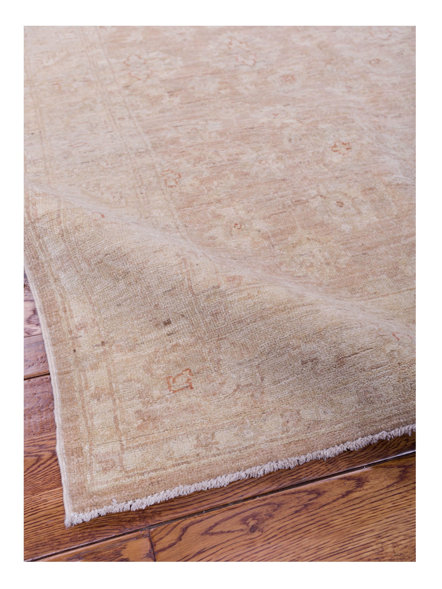 Sabira Brown Beige 3.11x5.10 Hand Knotted Rug
