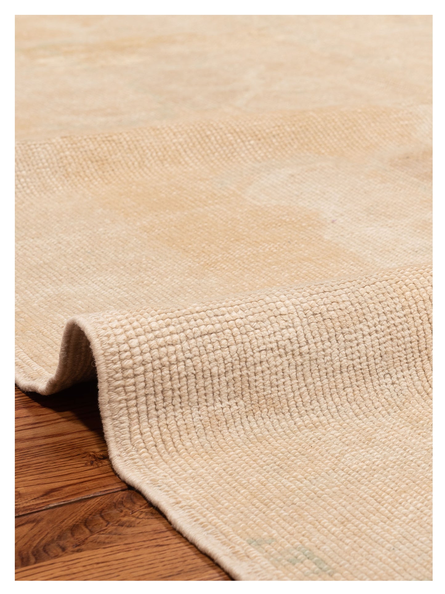 Nomadra Beige Beige 5.1x10.3 Hand Knotted Rug