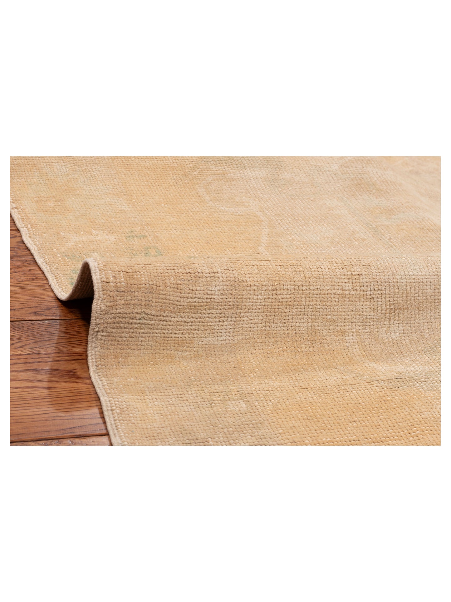 Nomadra Beige Beige 5.1x11.8 Hand Knotted Rug