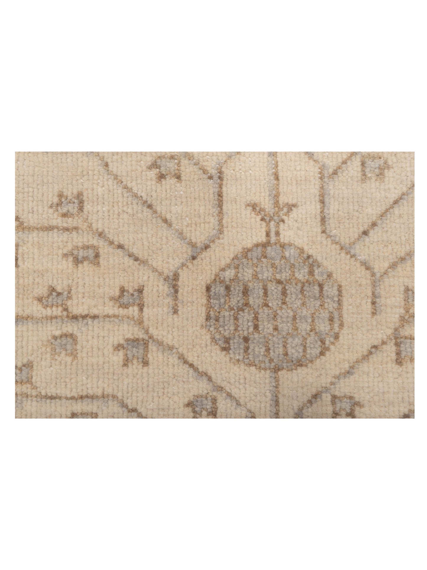 Rosetta Ivory Ivory 8.2x9.5 Hand Knotted Rug