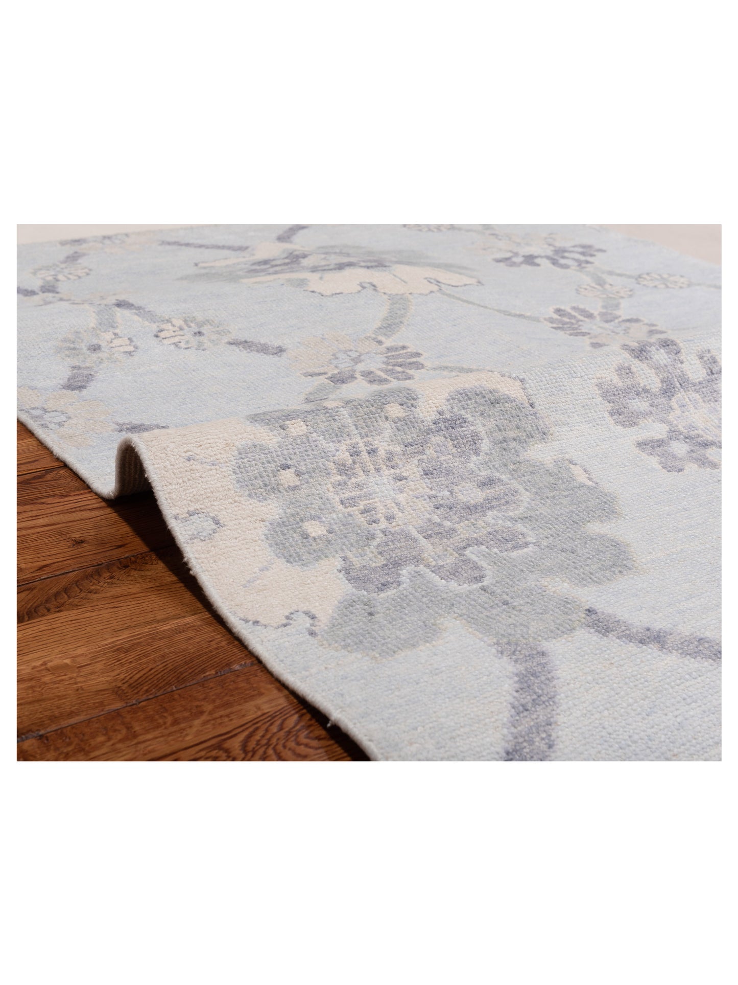 Tenzari Silver 4.2x6.5 Hand Knotted Rug