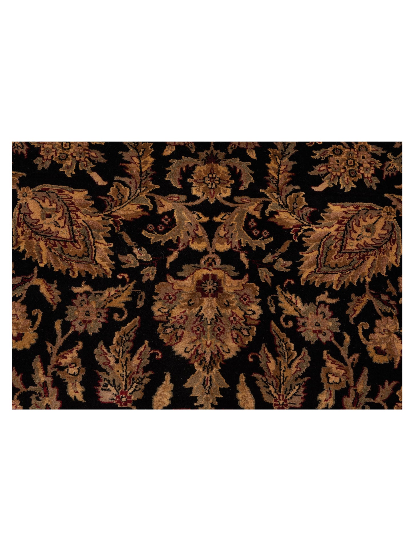 Corvella Black Beige 8.9x11.10 Hand Knotted Rug