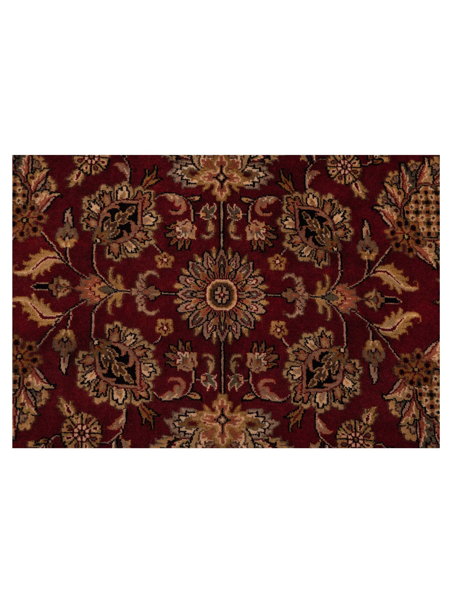 Corvella Burgundy Black 9x12 Hand Knotted Rug