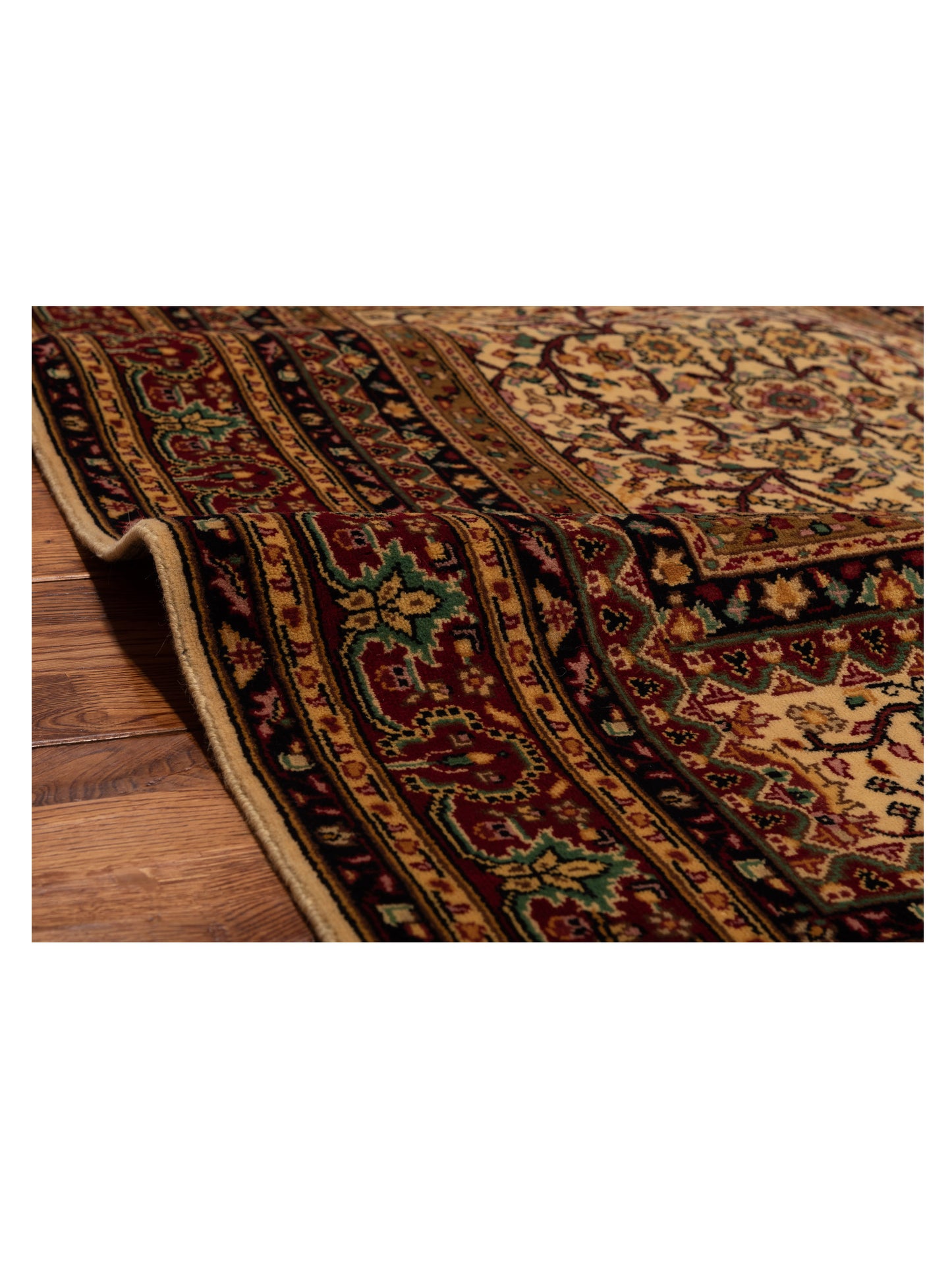 Sansira Ivory Red 4.2x6.2 Hand Knotted Rug