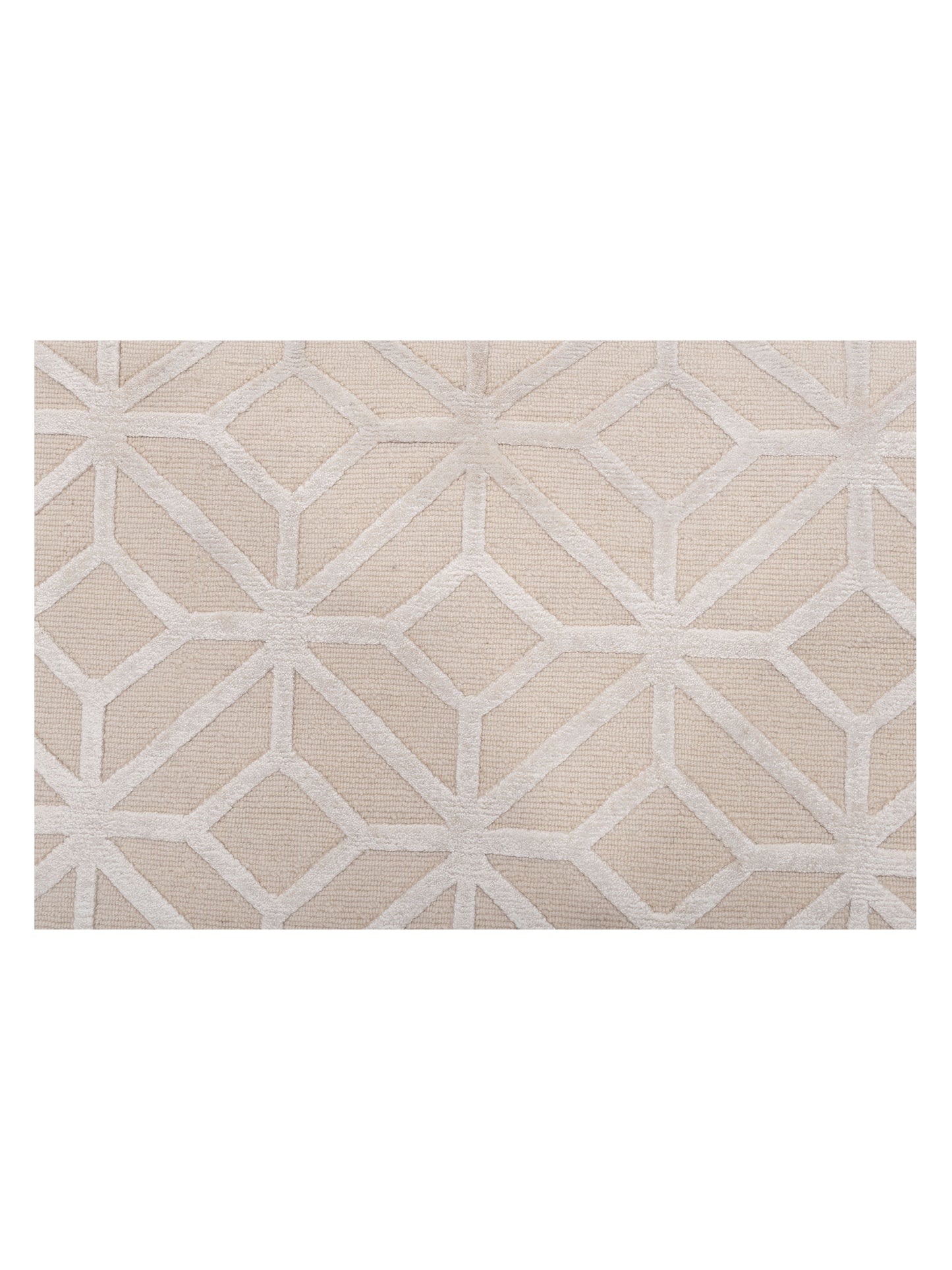 Tenzari Beige 8.2x10.1 Hand Knotted Rug