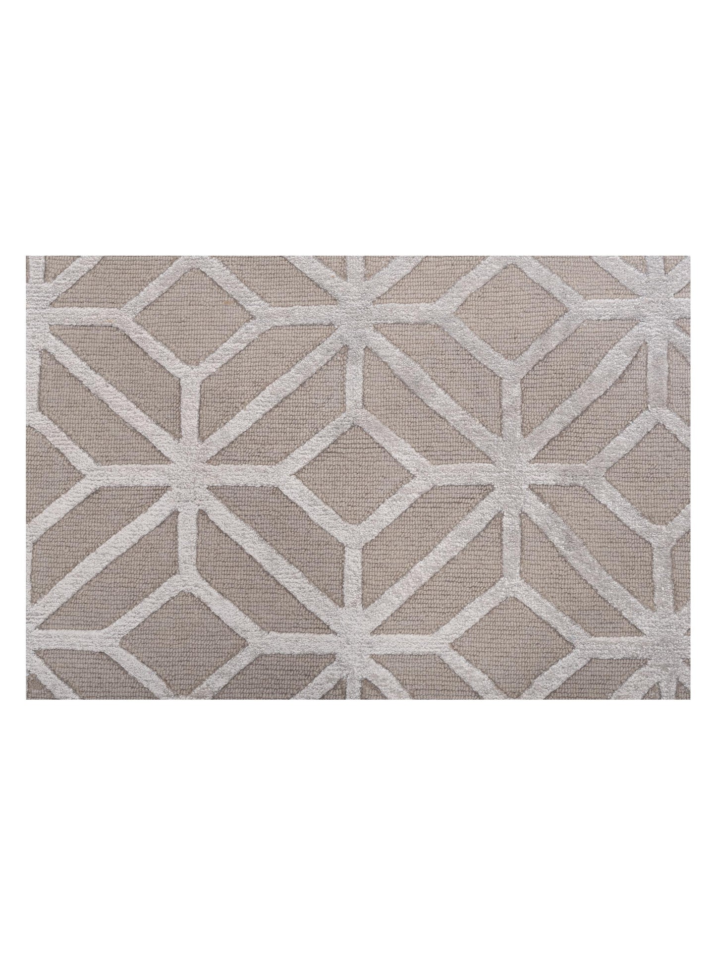 Tenzari Silver 8x10 Hand Knotted Rug