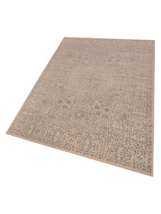 Mamluk Ivory Gray 6.2x9 Hand Knotted Rug