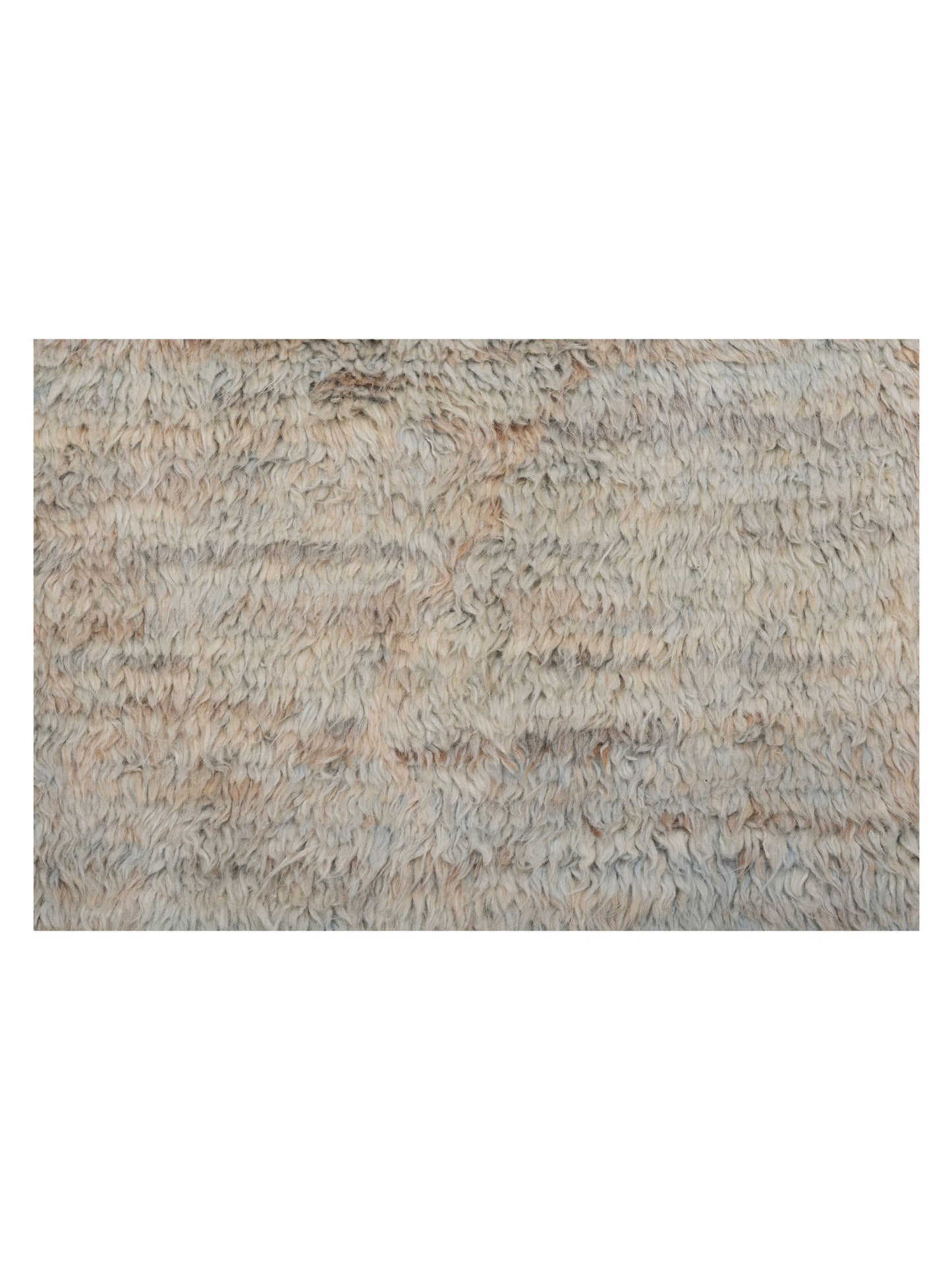 Baskra Ice Blue Ivory 9.3x12 Hand Knotted Rug