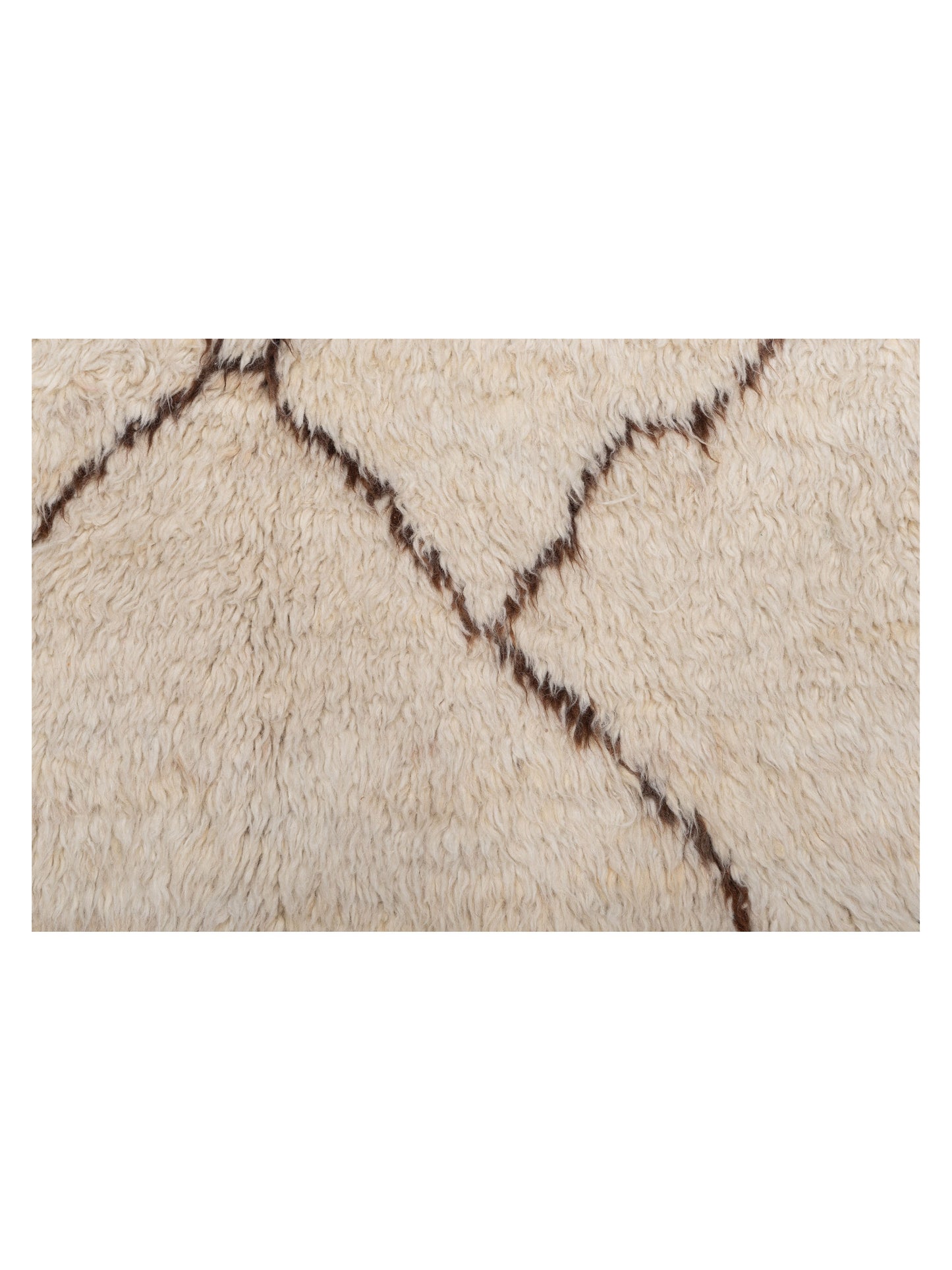 Baskra Ivory Brown 6.2x8.10 Hand Knotted Rug