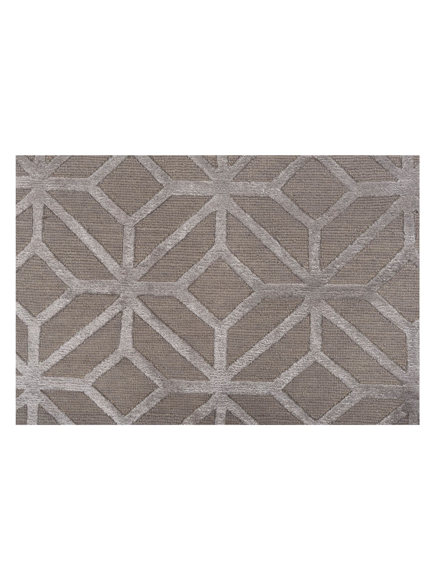 Bambelle Silver 8x10 Hand Knotted Rug