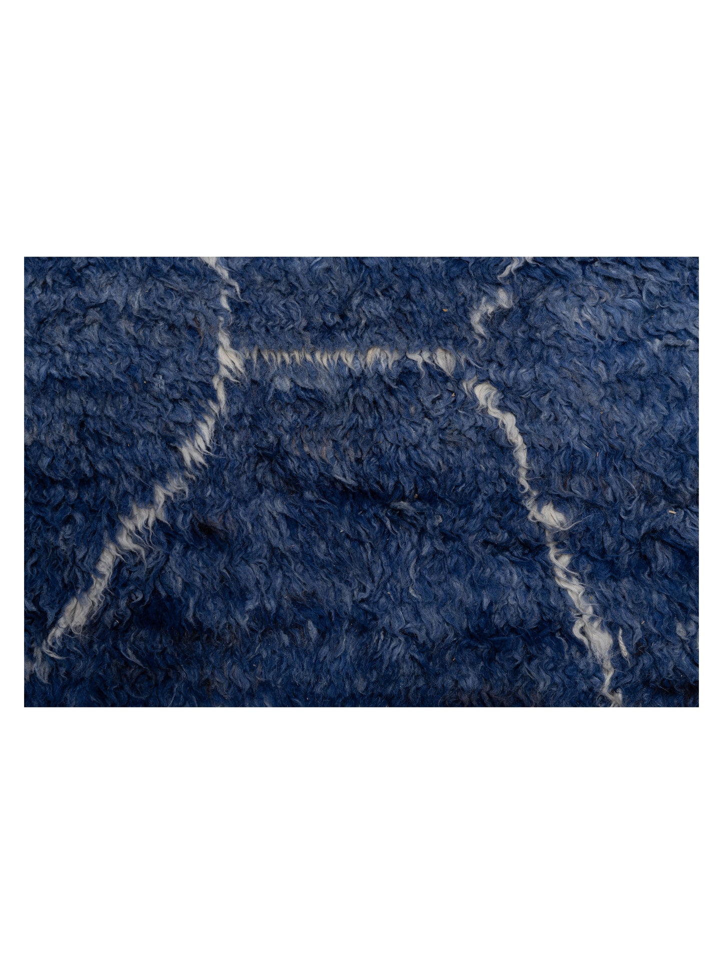 Baskra Indigo Ivory 12.4x16.8 Hand Knotted Rug