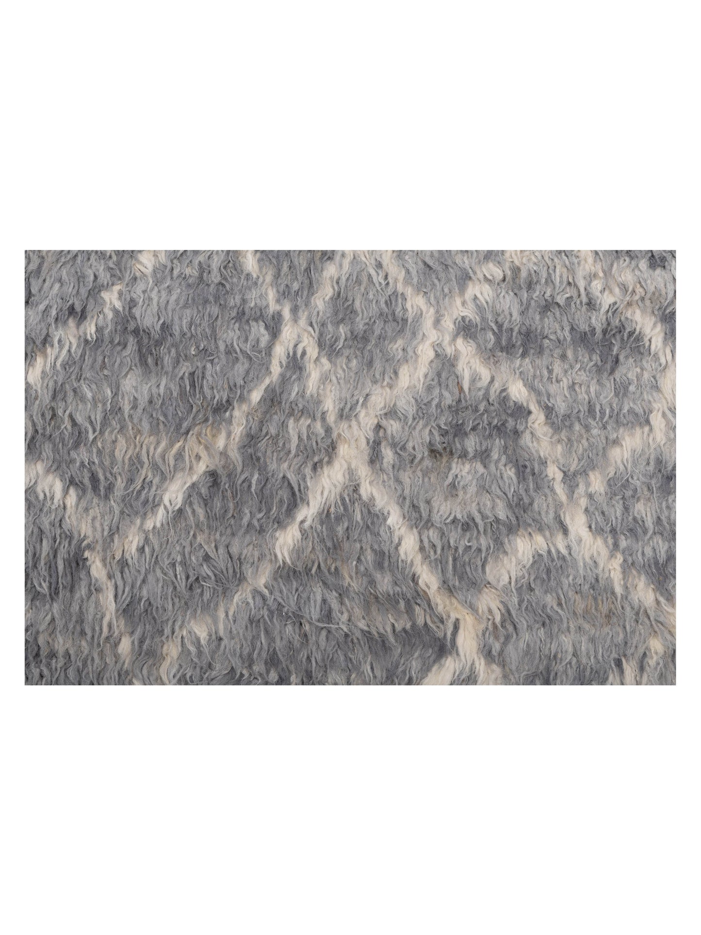 Baskra Gray Ivory 7.11x11 Hand Knotted Rug