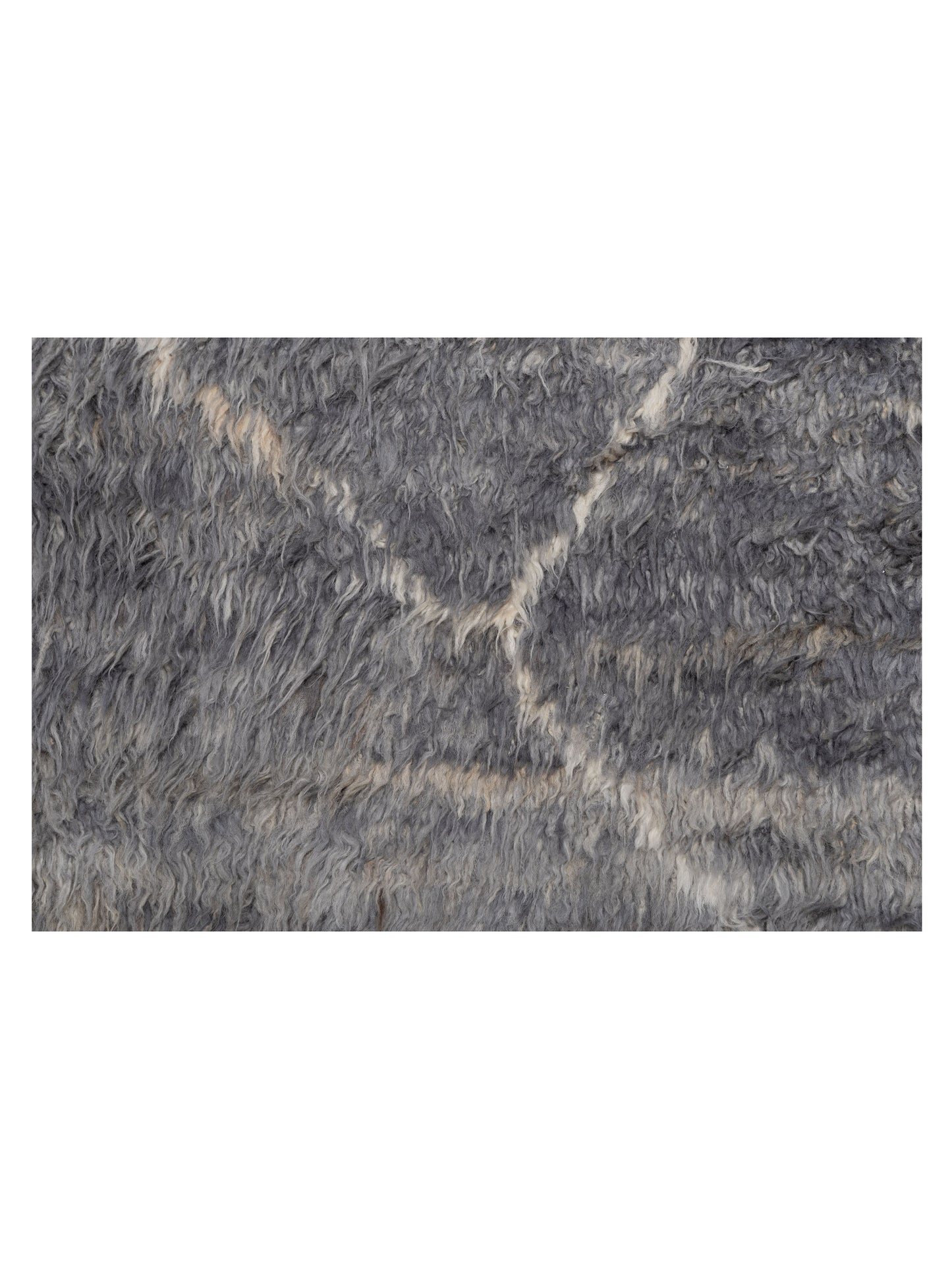 Baskra Gray Ivory 11.4x16.1 Hand Knotted Rug