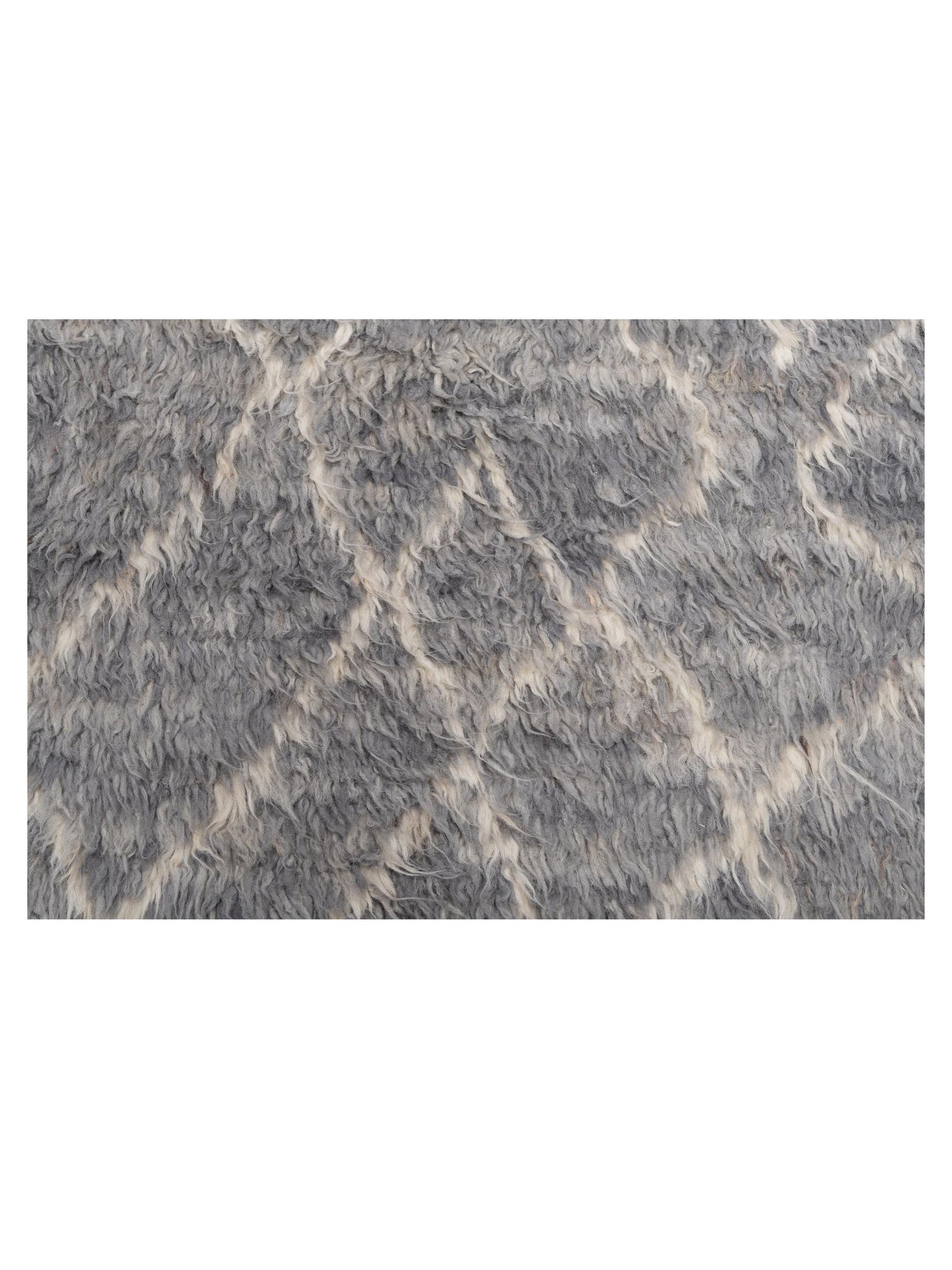 Baskra Gray Ivory 8.10x12.8 Hand Knotted Rug