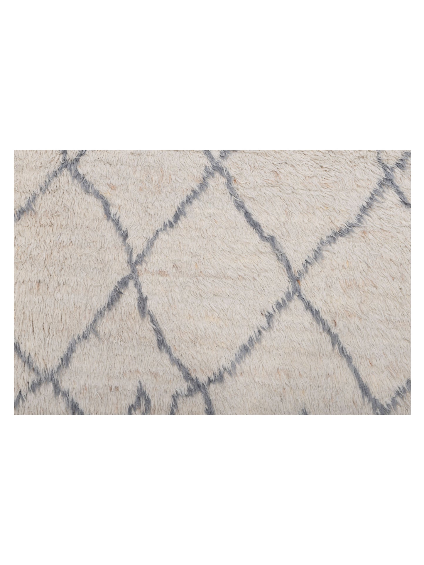 Baskra Ivory Gray 8.5x10.1 Hand Knotted Rug