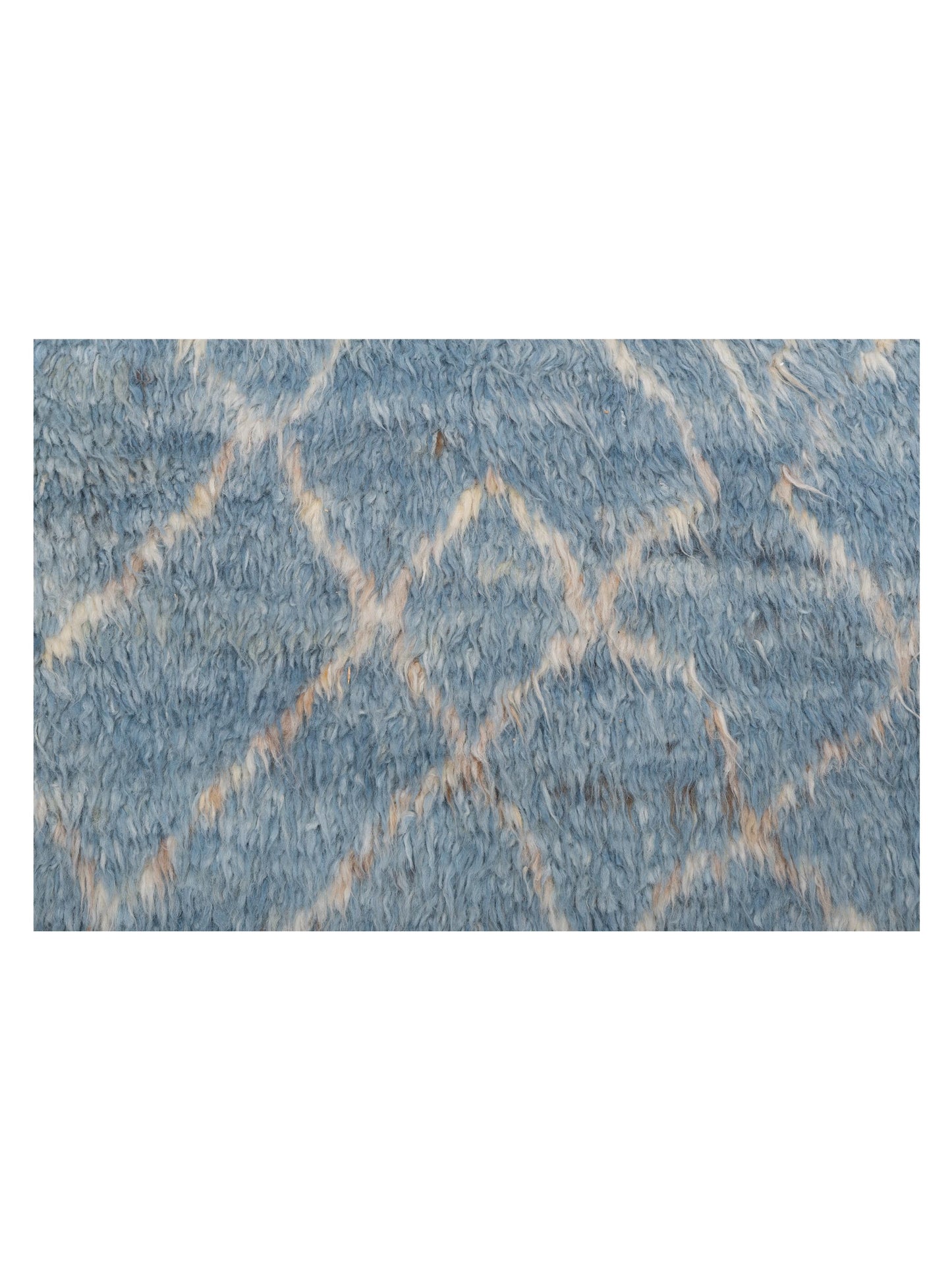 Baskra Jean Blue Naturel 9.1x12.5 Hand Knotted Rug