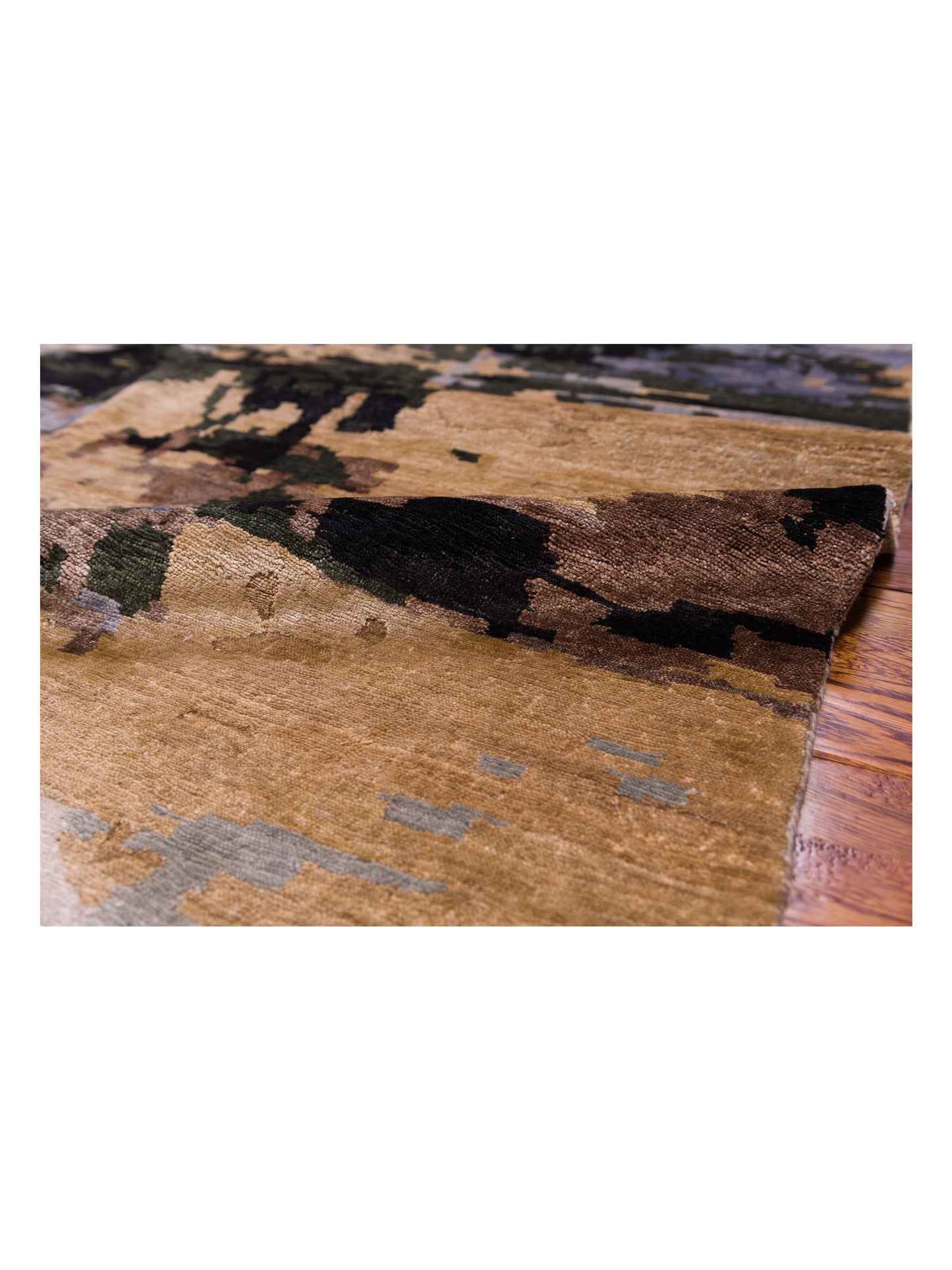 Tenzari Multi Multi 8.11x11.9 Hand Knotted Rug