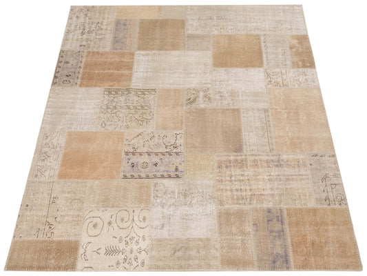 Patchwork Natural 8.3x9.10 Hand Knotted Rug