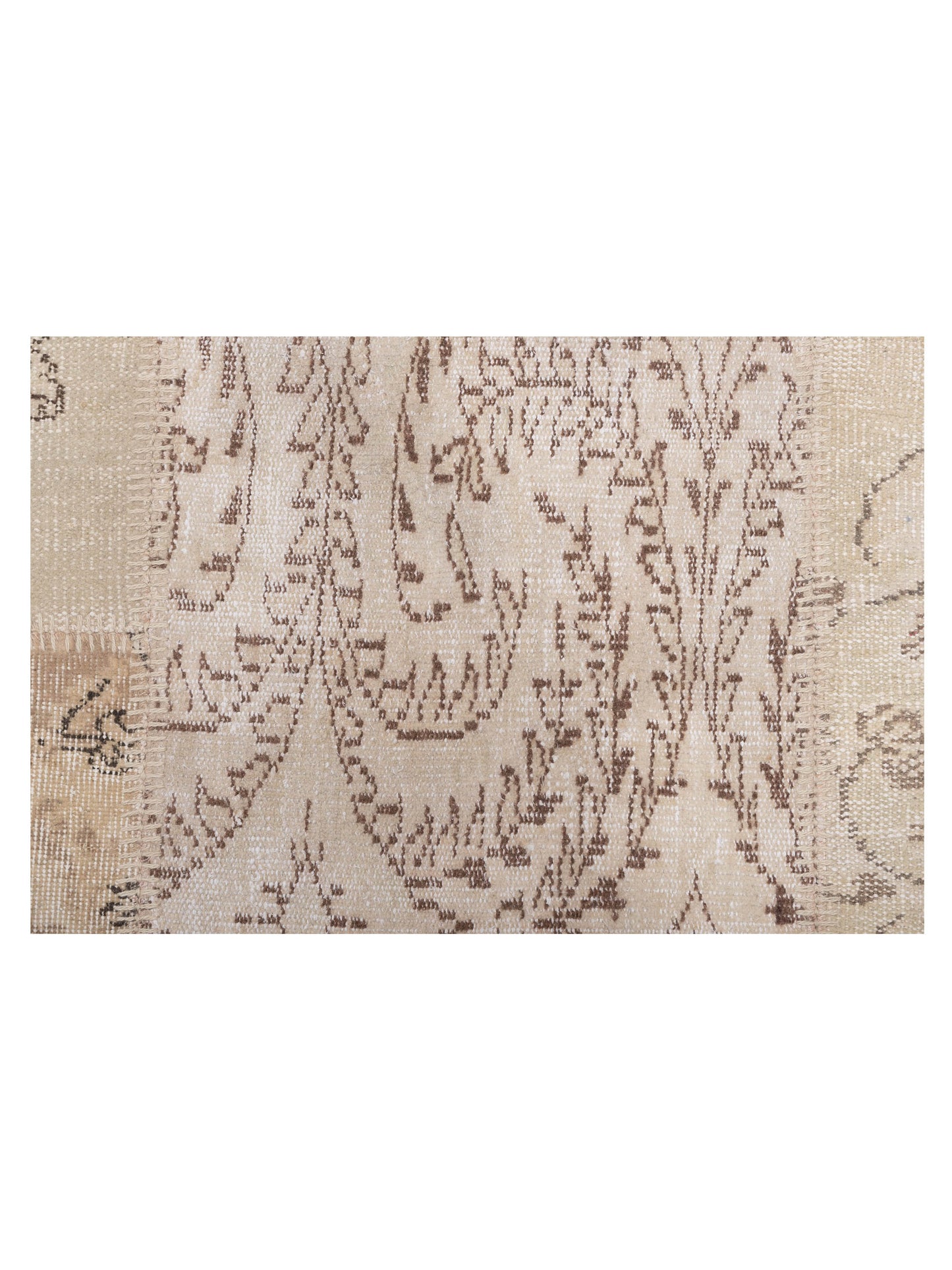 Patchwork Natural 10x14 Hand Knotted Rug