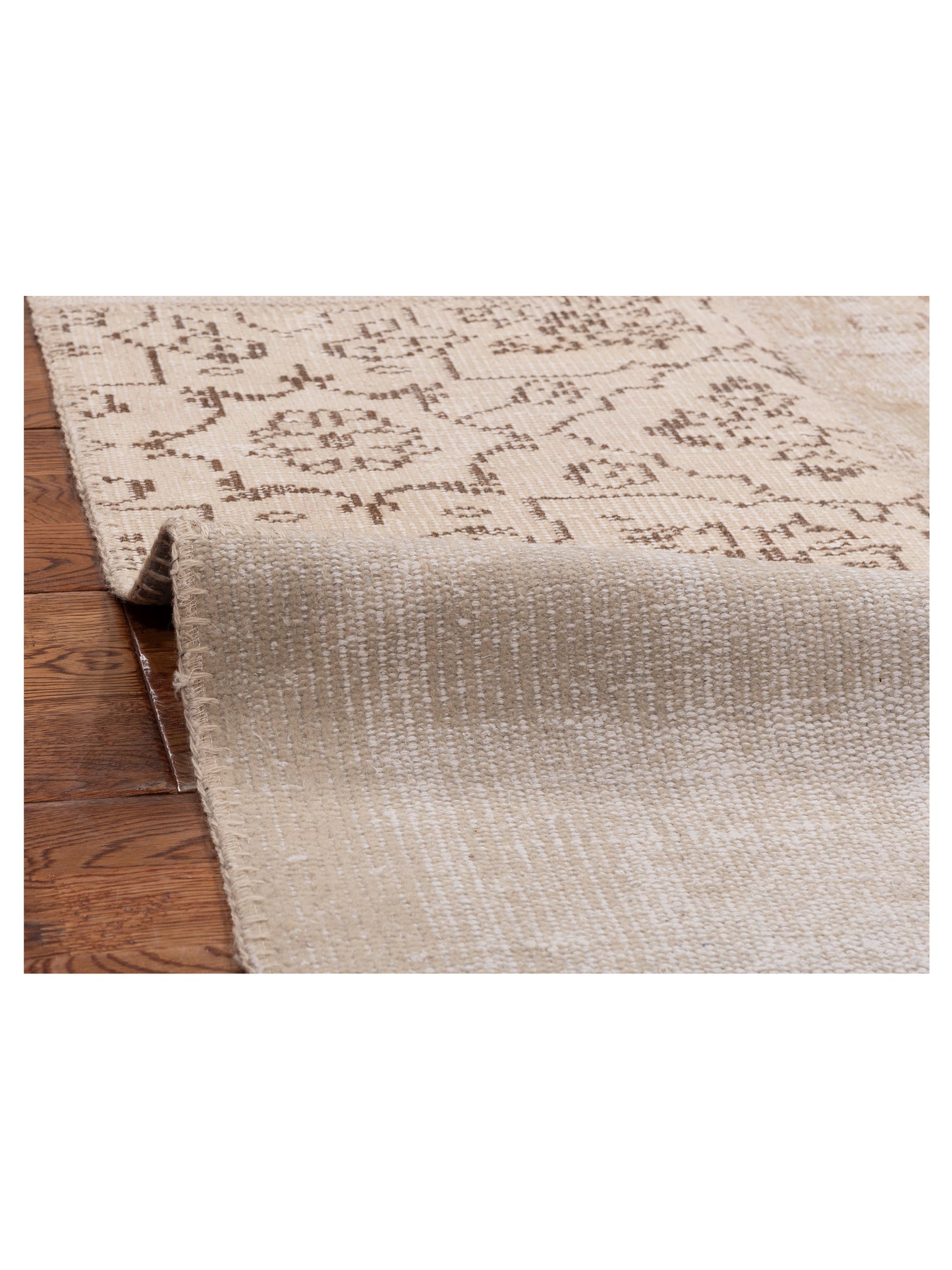 Patchwork Natural 5x8 Hand Knotted Rug