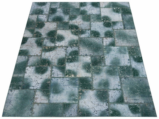 Patchwork Green 8.3x9.10 Hand Knotted Rug