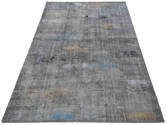 Vintage Gray 6.11x11 Hand Knotted Rug