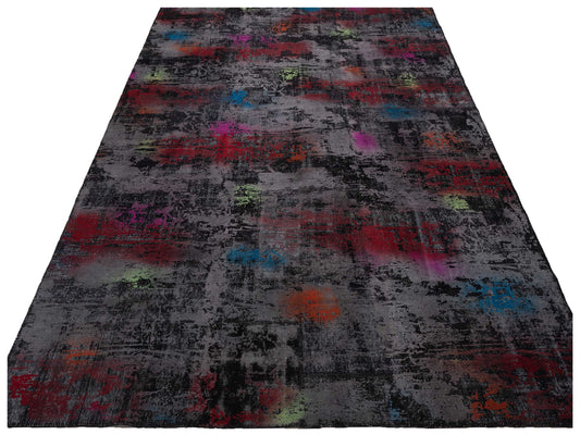 Patchwork Multi 9.10x13 Hand Knotted Rug