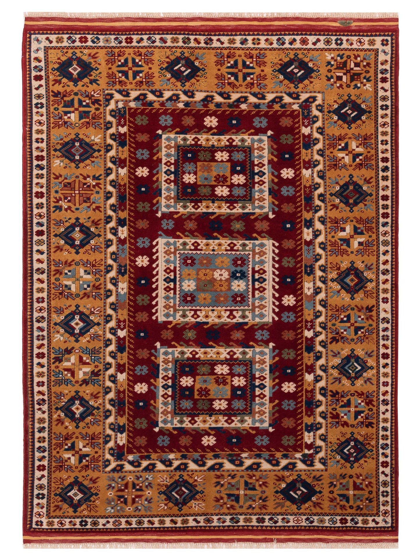 Pasha Turkish Shirwan Red Gold Traditional