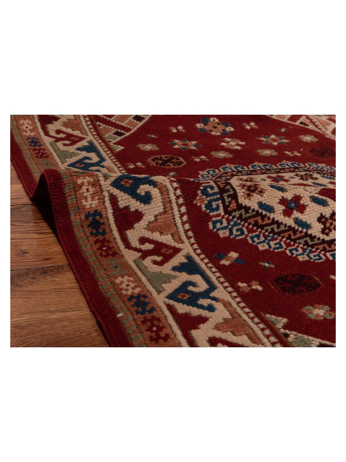 Shirvara Red Ivory 3.2x4.5 Hand Knotted Rug