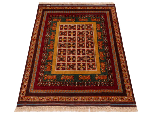 Shalanta Multi 4.3x5.9 Hand Knotted Rug