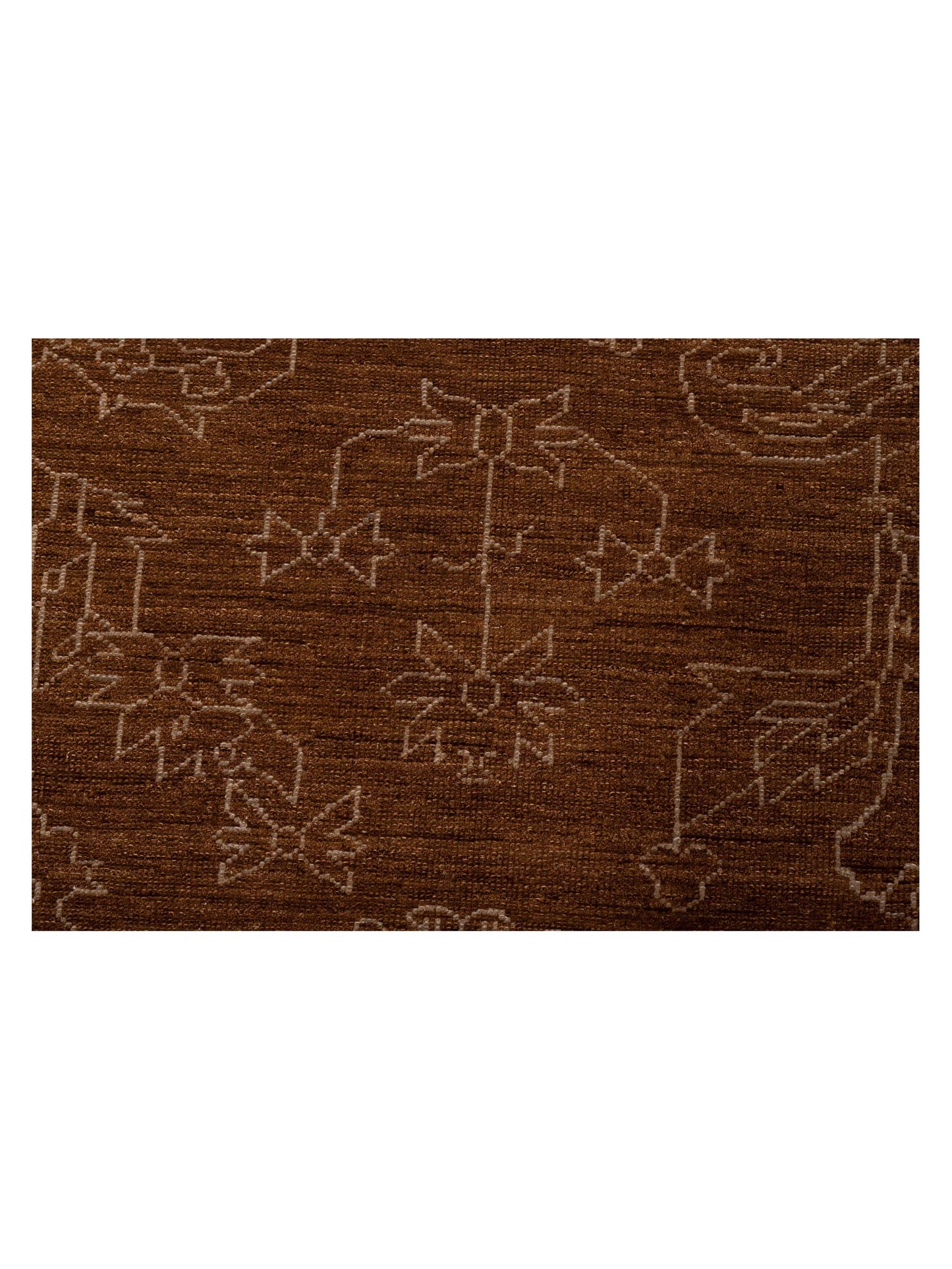 Elowen Brown Silver 8.2x9.11 Hand Knotted Rug