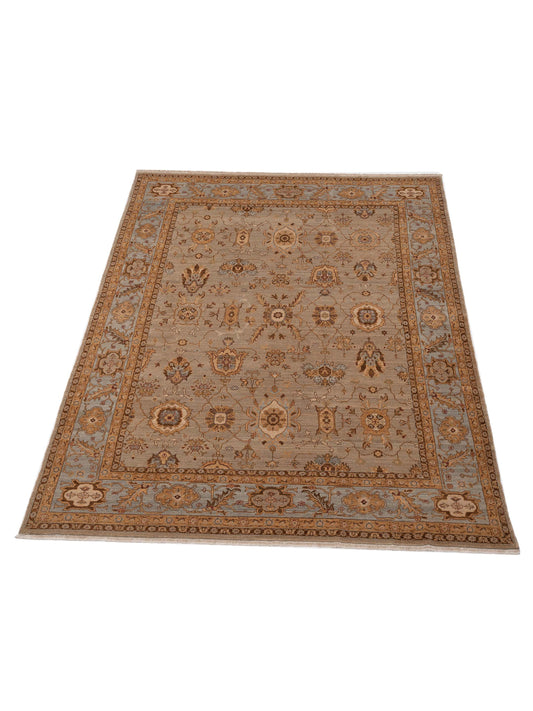 Karvian Silver Blue 9.1x11.2 Hand Knotted Rug