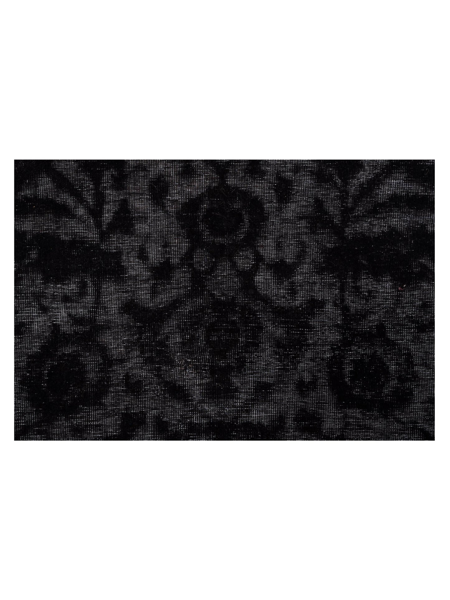 Vintage Black 9.8x12.9 Hand Knotted Rug