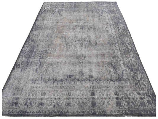 Vintage Gray 9.11x13.2 Hand Knotted Rug