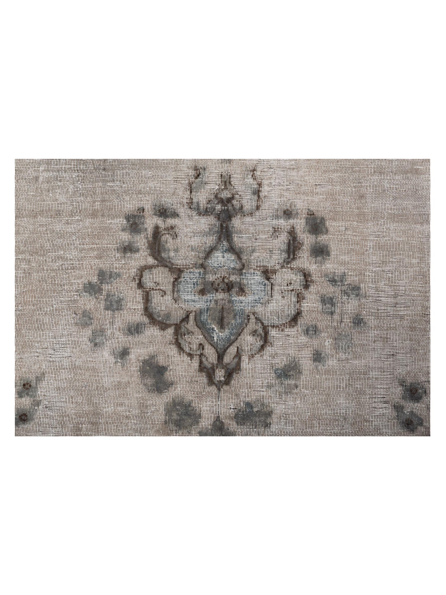 Vintage Light Gray Gray 10.2x14 Hand Knotted Rug