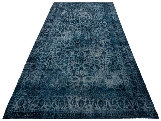 Vintage Indigo 9.8x15.6 Hand Knotted Rug