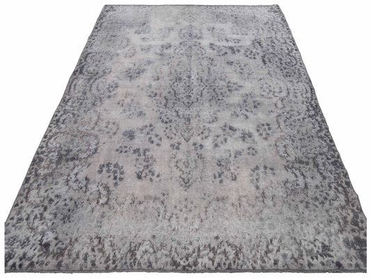Vintage Gray 9.8x12.10 Hand Knotted Rug