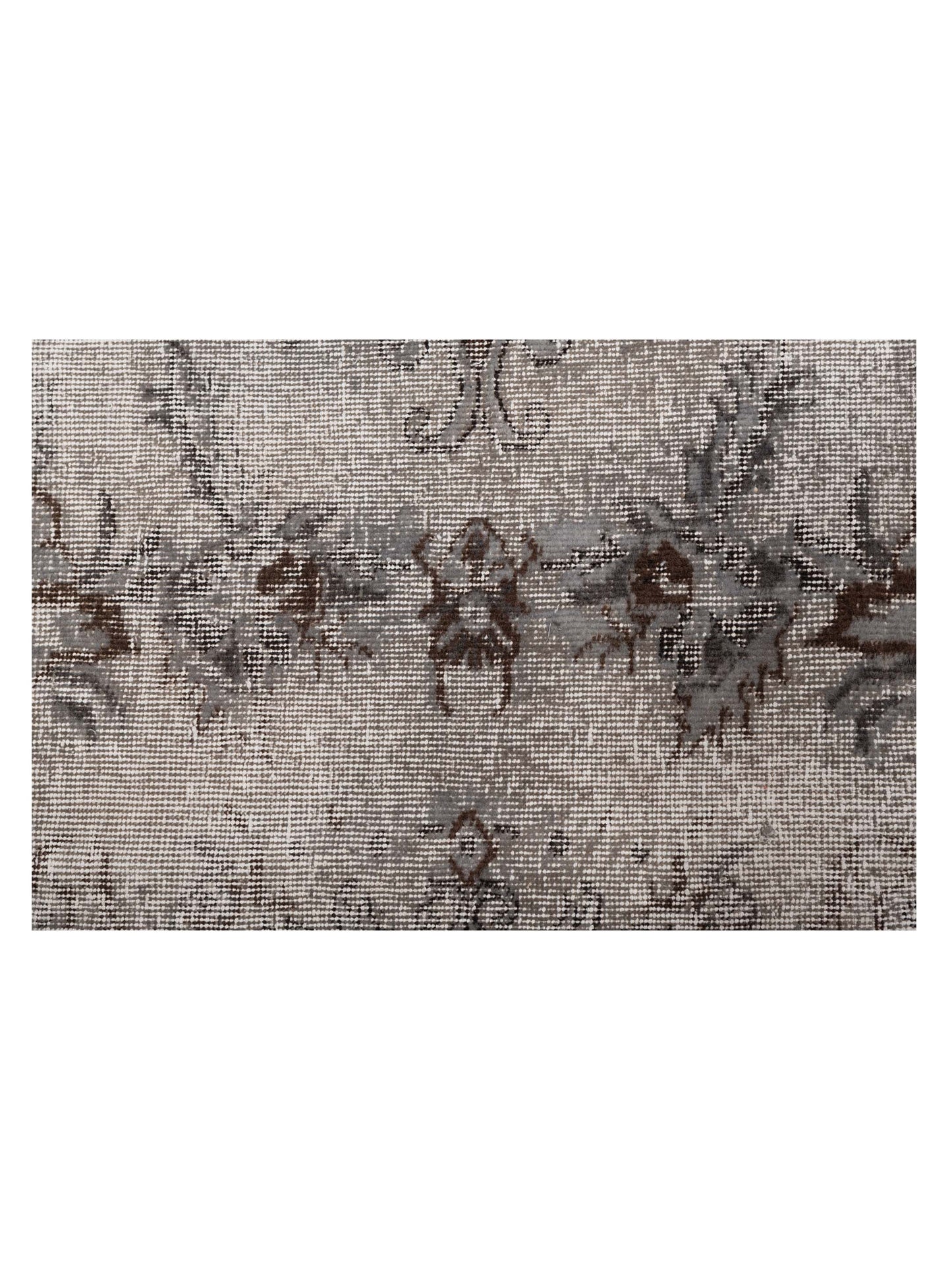 Patchwork Gray 11.5x15.6 Hand Knotted Rug