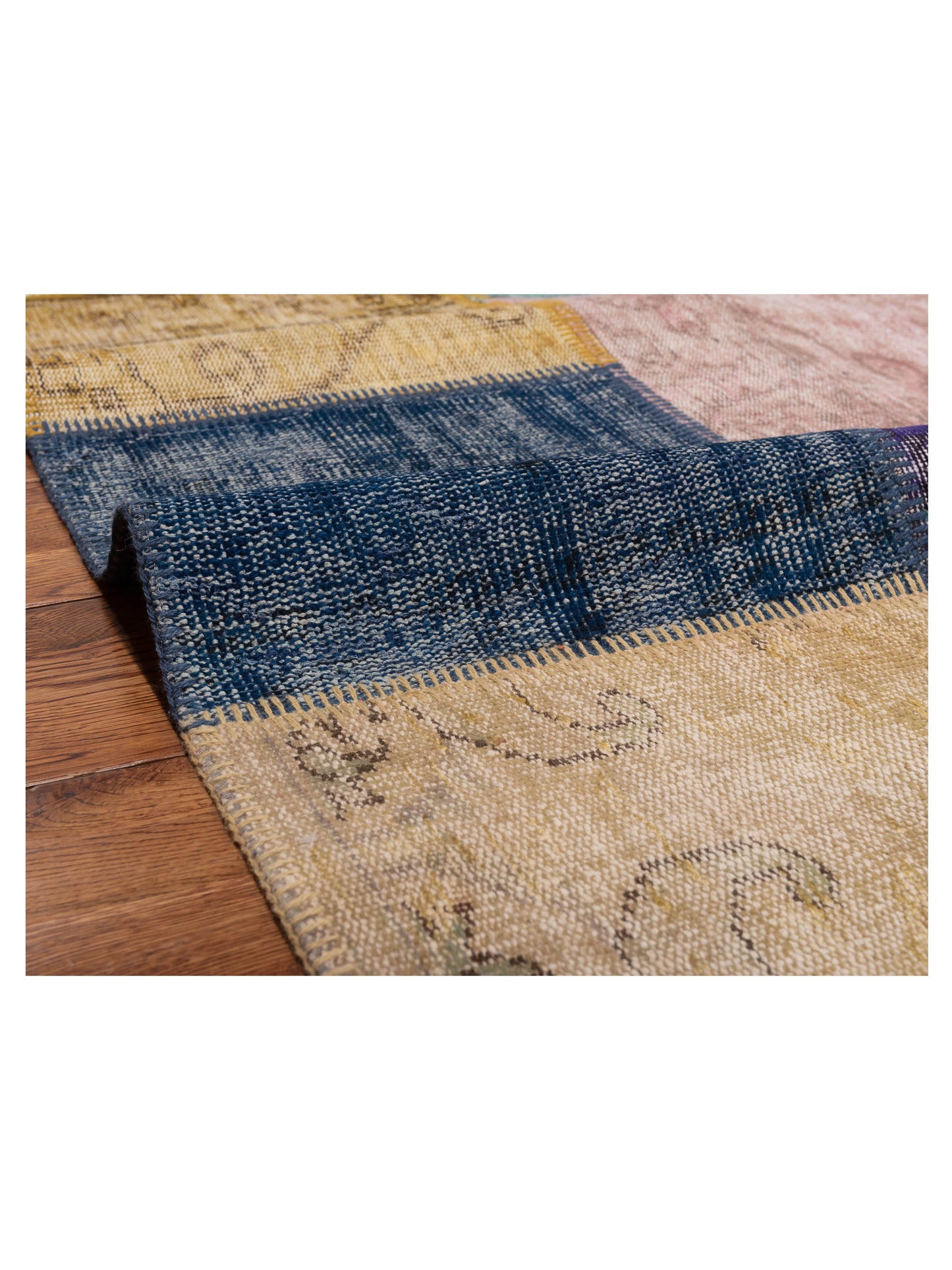Patchwork Multi 3.4x4.11 Hand Knotted Rug